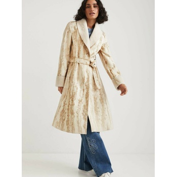 Desigual Бежово дамско палто Desigual Marvelous с шарка Desigual | Bezhov | ЖЕНИ | L