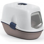 Stefanplast Stefenplast Litter Box Furba Top Chic - Закрита, комбинирана тоалетна за котки със сито и филтър с активен въглен - 58, 5 x 39, 4 x 42, 7H cm - Италия