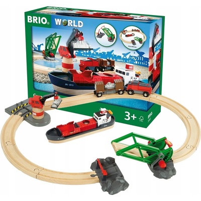 Brio 33061 Nákladní přístav sada – Zboží Dáma