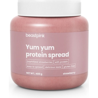 GymBeam BeastPink Протеинов крем Yum Yum 400 g ягода