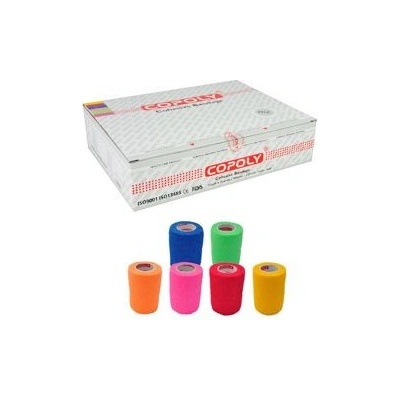 CoPoly Obinadlo elast. 5 cm x 4,5 m MIX NEON 12 ks