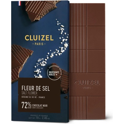 Michel Cluizel hořká se solí Fleur de sel 72% 100 g
