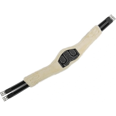 Acavallo Anatomický podbřišník Gel & PVC s beránkem Eco Wool hnědý