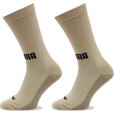PUMA Комплект 2 чифта дълги чорапи мъжки Puma Men Front Logo Crew 2P 938010 Бежов (Men Front Logo Crew 2P 938010)