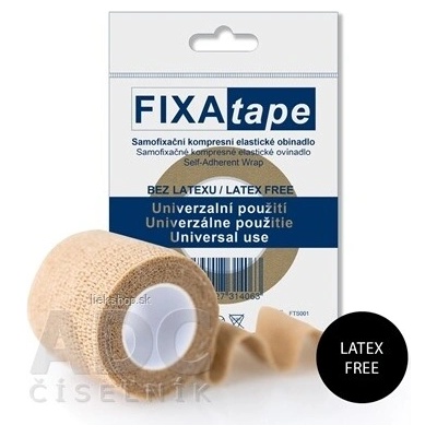 FIXAtape STRETCH Samofixačné elastické ovínadlo kompresné, bez latexu, farba telová, 5,0cm x 450cm, 1x1 ks