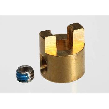 Traxxas Drive dog/ 4x3mm GS (stainless, with threadlock) (1), TRX5728 (TRX5728)