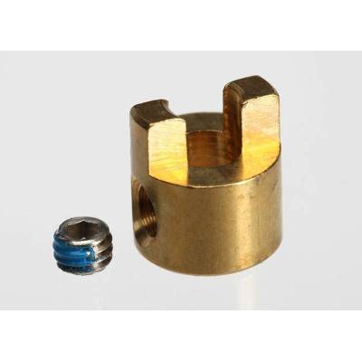 Traxxas Drive dog/ 4x3mm GS (stainless, with threadlock) (1), TRX5728 (TRX5728)