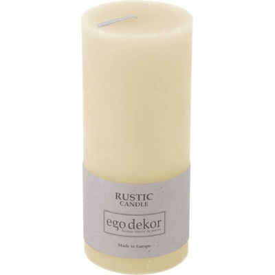 Rustic candles by Ego dekor Кремаво-бяла свещ Rust, време за горене 58 h Rustic - Rustic candles by Ego dekor (ZBC-3771011)