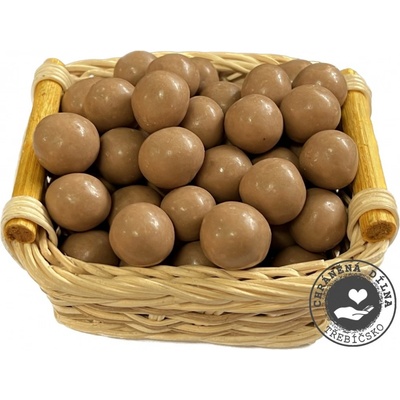 CHD Třebíčsko Lísková jádra v bílé čokoládě s karamelem 150 g