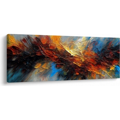 Obraz - Barevná textura, jednodílný 145x58 cm