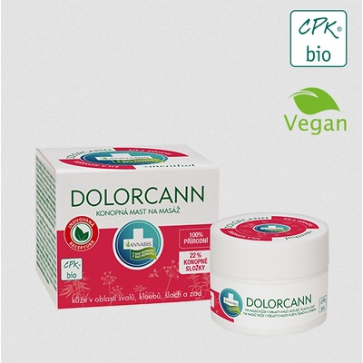 Annabis Dolorcann Bio konopná masť na svaly chrbát kĺby a šľachy 50 ml