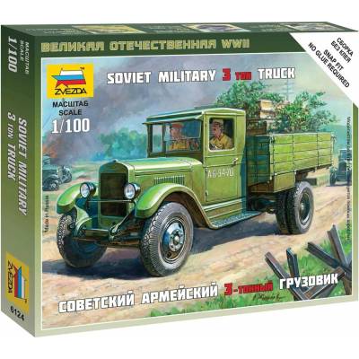 Zvezda Snap Kit military 6124 Soviet Truck ZIS-5 1:100 32-6124 expresní doprava