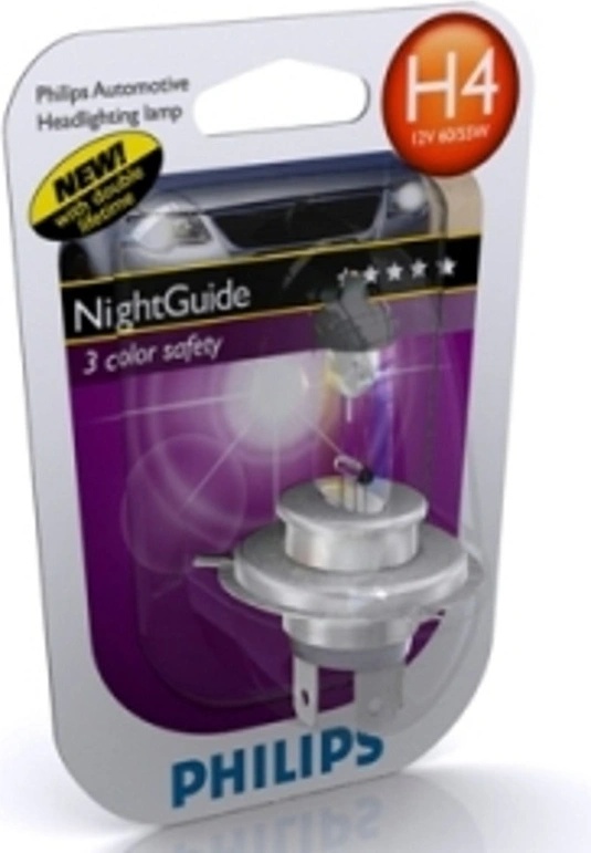 Philips NightGuide Double Life H4 P43T 38 12V 60 55W Heureka.cz