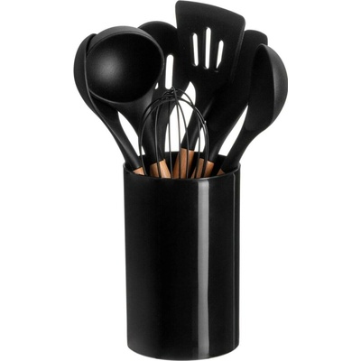 Maku Plastové kuchyňské doplňky, 7 ks, černá