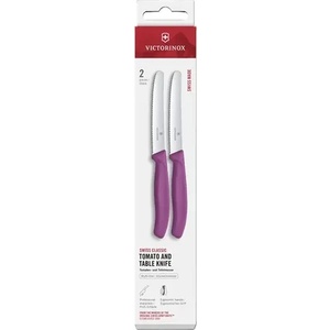 Victorinox Комплект от два ножа за домати Victorinox Swiss Classic 11 см. , назъбено острие, лилави, кутия (6.7835.2C1)
