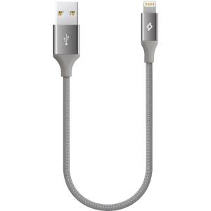 Ttec Кабел ttec - AlumiCable, USB-A/Lighting, 0.3 m, сив (8694470694771)