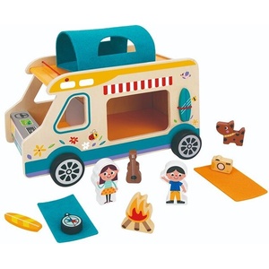 Tooky Toy Дървен кемпер с фигурки th427