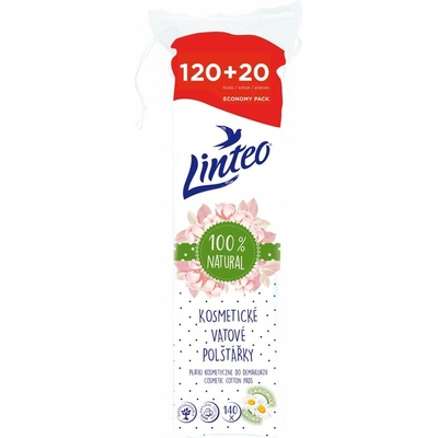 Linteo Natural Cotton Pads памучни подложки 140 бр