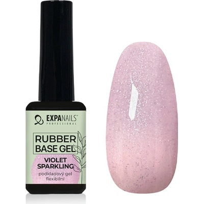 Expa nails expanails Uv led gel rubber base violet sparkling 11 ml