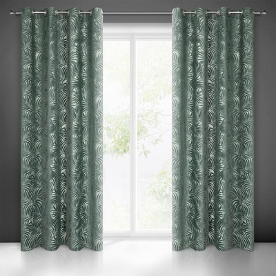 Takoy Závěs LIVIA s botanickým reliéfním vzorem-HF-385835 | 140 x 250 cm