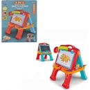 Lean Toys Multifunkčná tabuľa s projektorom a šablónami červeno-modrá