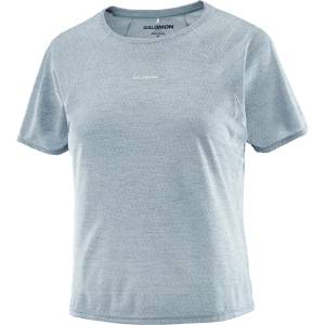Salomon Дамска тениска Salomon Women's SHKout Air Cropp S/S Tee Running shirt - Trade Winds - размер XL (916-5914-0215)