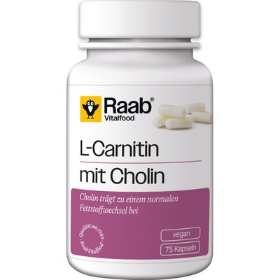 Raab Vitalfood L-карнитин с холин - 75 капсули