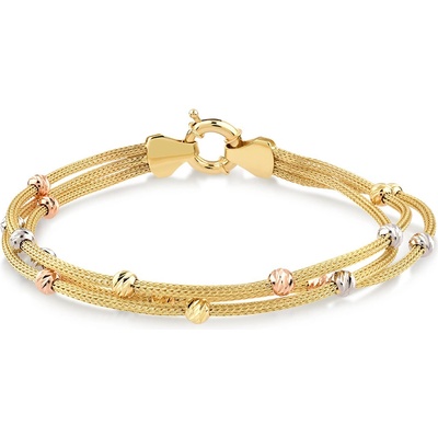 Lillian Vassago originální s kuličkami kombinované zlato LLV01-GB003