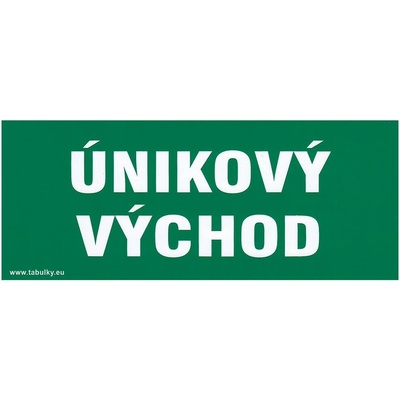 Tabulka - ÚNIKOVÝ VÝCHOD 210x87mm samolepicí