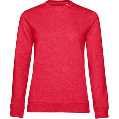 B&C dámska mikina cez hlavu WW02W Heather Red