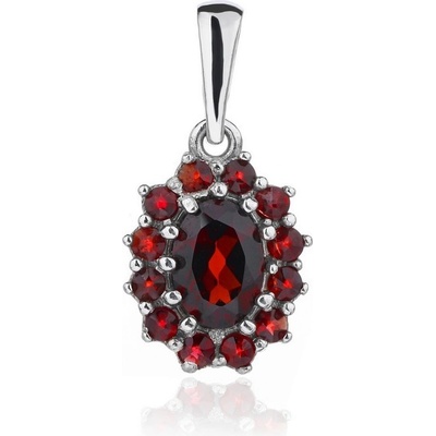 Český Granát Jan Kos jewellery Stříbrný přívěsek 32107844