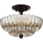 Elstead Lighting Quoizel QZ-WHITECAP-SF-S - Плафон WHITECAP 3xE14/40W/230V Ø 29, 7 cm (ED0898)
