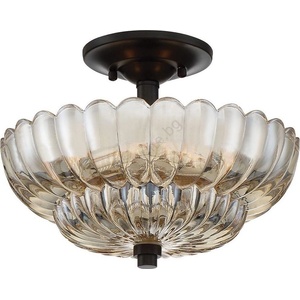 Elstead Lighting Quoizel QZ-WHITECAP-SF-S - Плафон WHITECAP 3xE14/40W/230V Ø 29, 7 cm (ED0898)