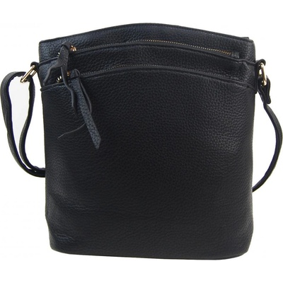 INT. Company dámska crossbody kabelka so zlatými doplnkami Čierna