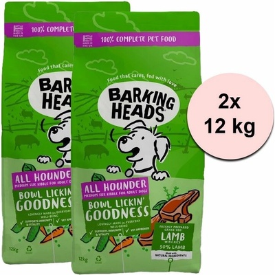 Barking Heads All Hounder Bowl Lickin Good Lamb 2 x 12 kg
