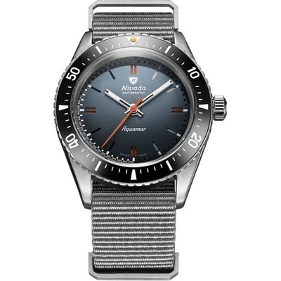 Nivada Grenchen Aquamar Grey - Grey Nato Strap
