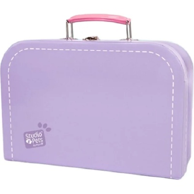 Studio Pets Куфарче за плюшени играчки Studio Pets - С паспорт, 16 cm, лилаво (6374)
