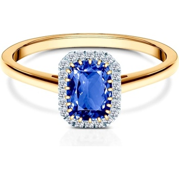 SAVICKI Годежен пръстен Savicki: злато, сапфир, диаманти