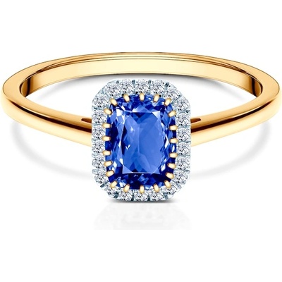 SAVICKI Годежен пръстен Savicki: злато, сапфир, диаманти