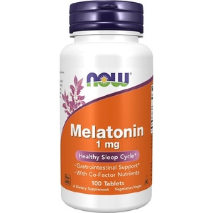 NOW NOW Melatonin 1mg, 100 Tablets - fitnesdobavki - 23,27 лв