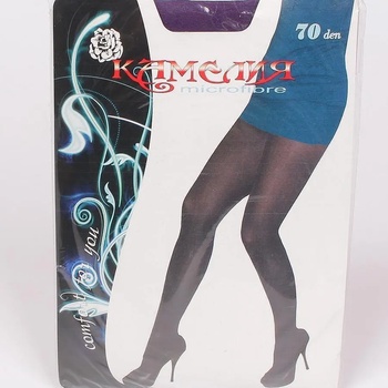 Image 1 of Дамски микрофибърен чорапогащник в лилаво - 70 den