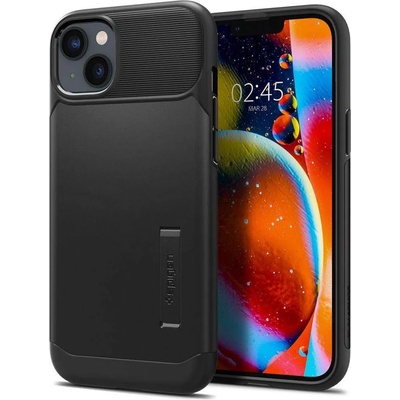 Spigen Slim Armor Case - хибриден кейс с висока степен на защита за iPhone 14 Plus (черен)