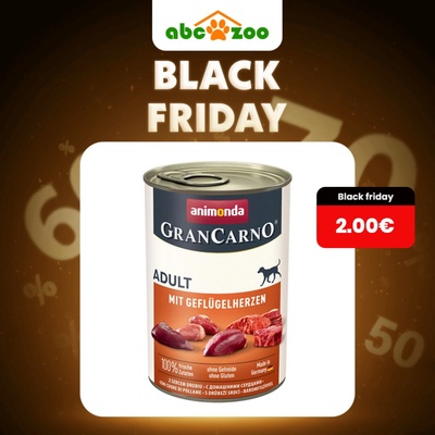 Animonda Gran Carno Original Adult Bravčové a hydinové srdcia 400 g