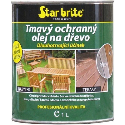 Star brite Tmavý ochranný olej na dřevo 950 ml