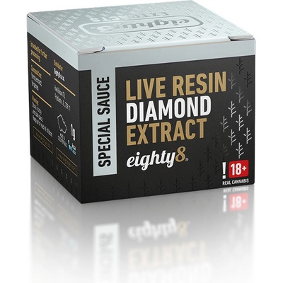 Eighty8 Diamantový extrakt zo živej živice CBD 92 % CBD 1 g