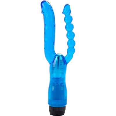 CalExotics Beads Dual Penetrator Vibrator Blue