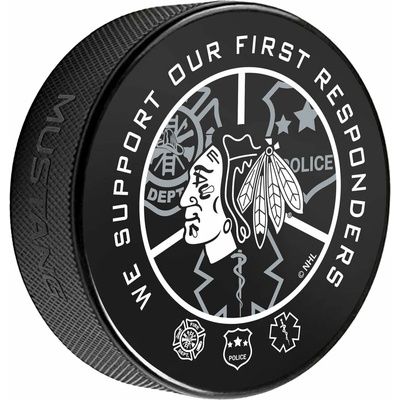 Mustang Puk Chicago Blackhawks NHL Printed First Responders