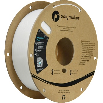 Polymaker PolySonic PLA White - 1, 75 mm / 1000 g (PA12001)