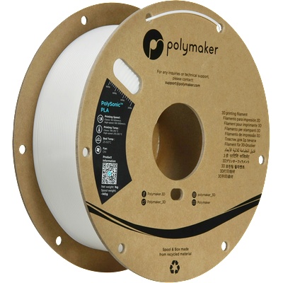 Polymaker PolySonic PLA White - 1, 75 mm / 1000 g (PA12001)