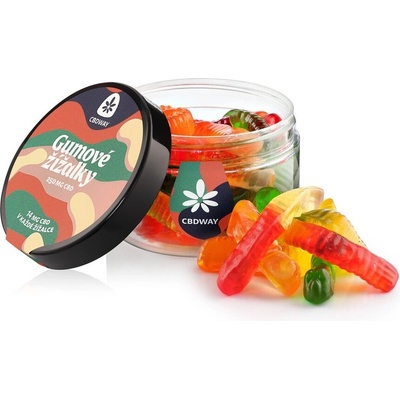 CBD WAY Gumové žížalky 250 mg 100 g
